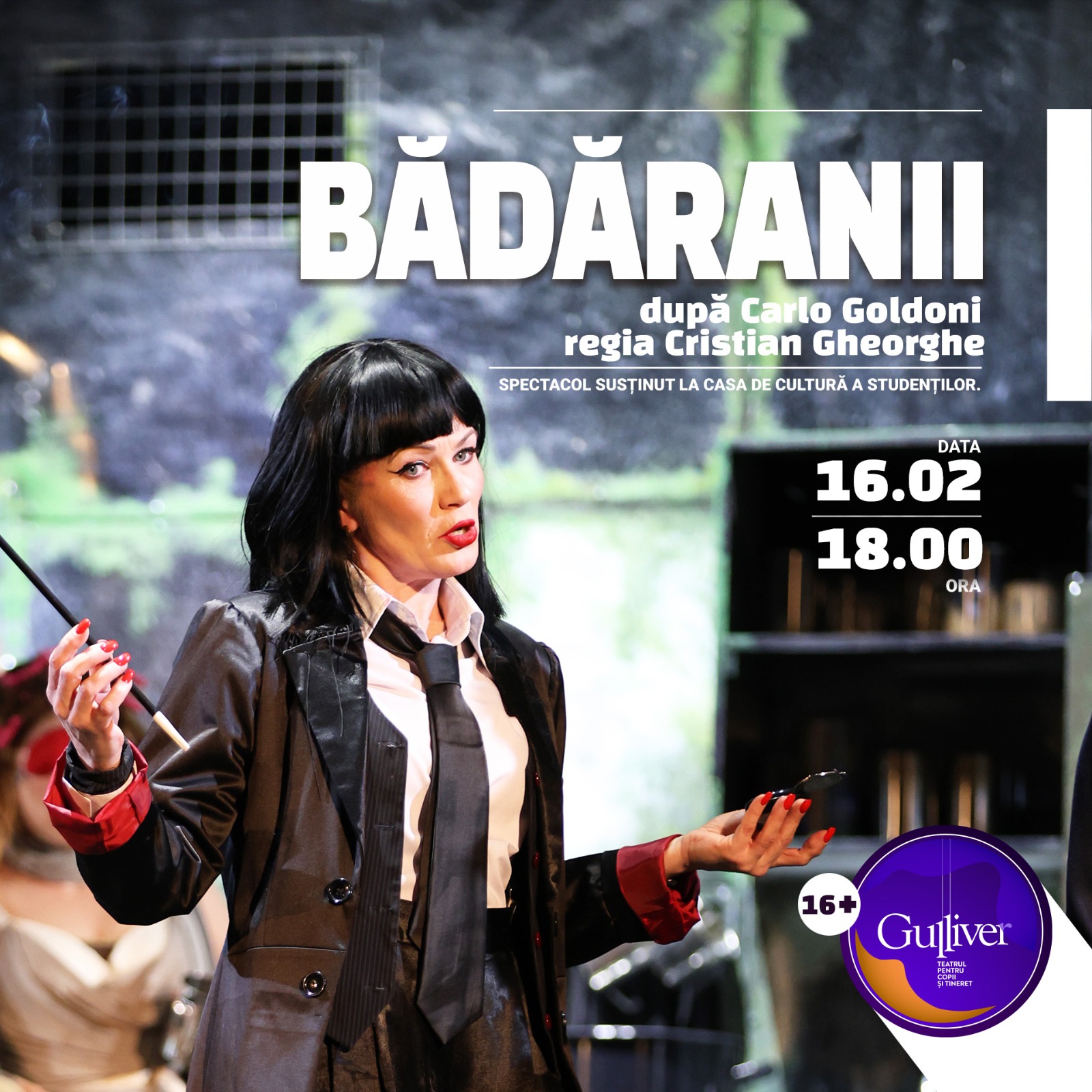 O nouă reprezentație a spectacolului ”Bădăranii”  la GULLIVER - Teatrul Familiei Tale